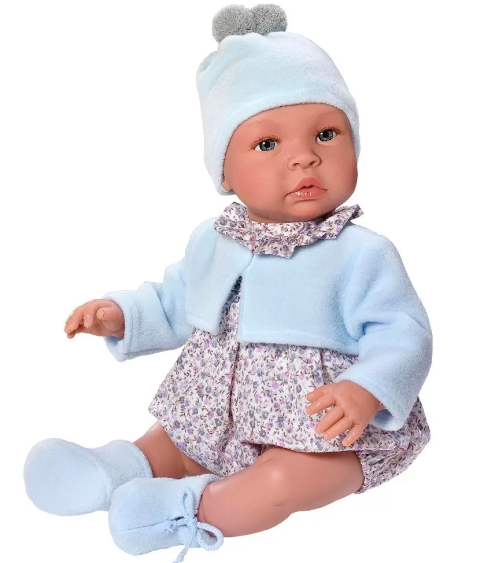Así Dukker<Asi Dukke 46 Cm. Leo - Med Buksedragt Og Cardigan
