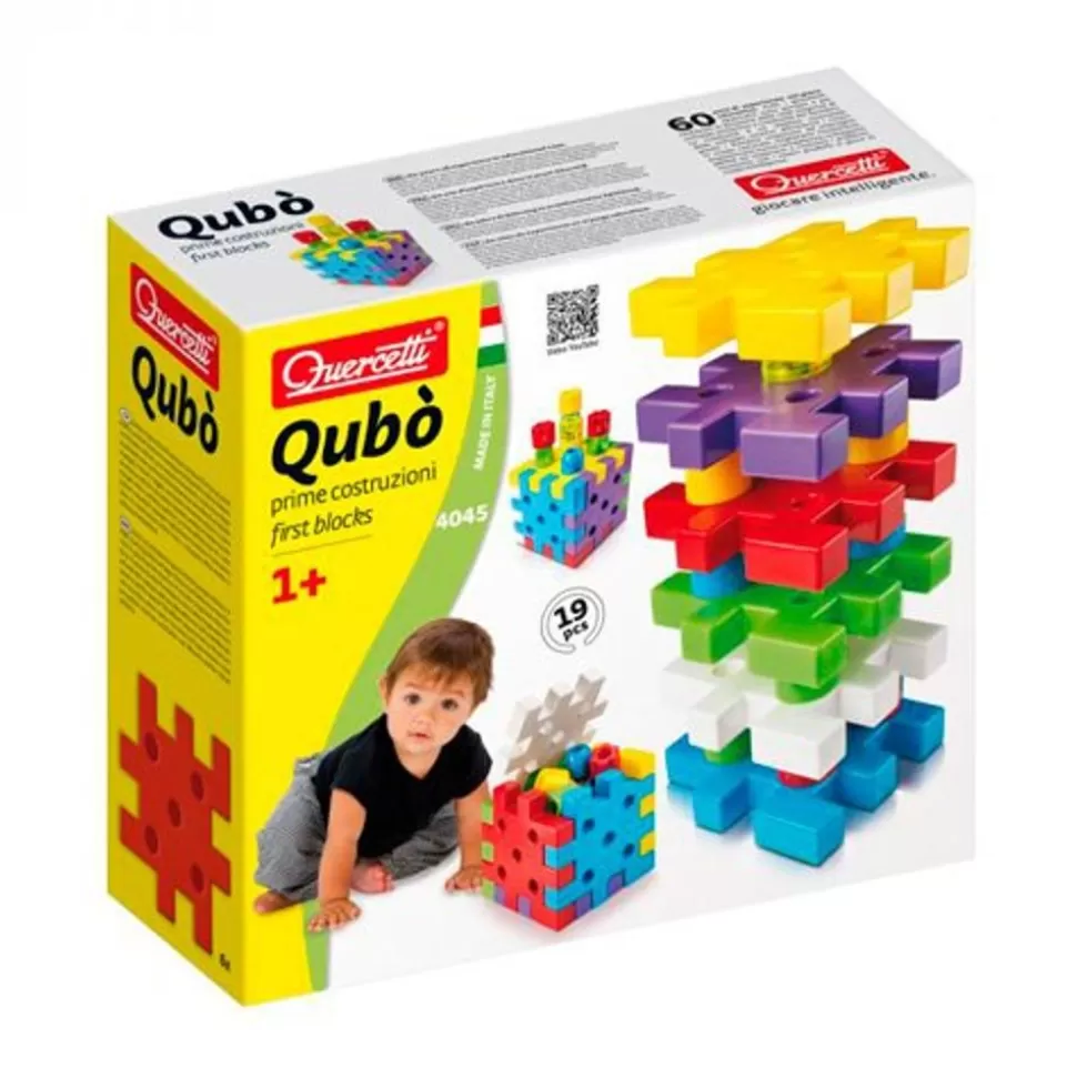 Quercetti Sorterings- & Stablelegetøj<Babyklodser - Qubo