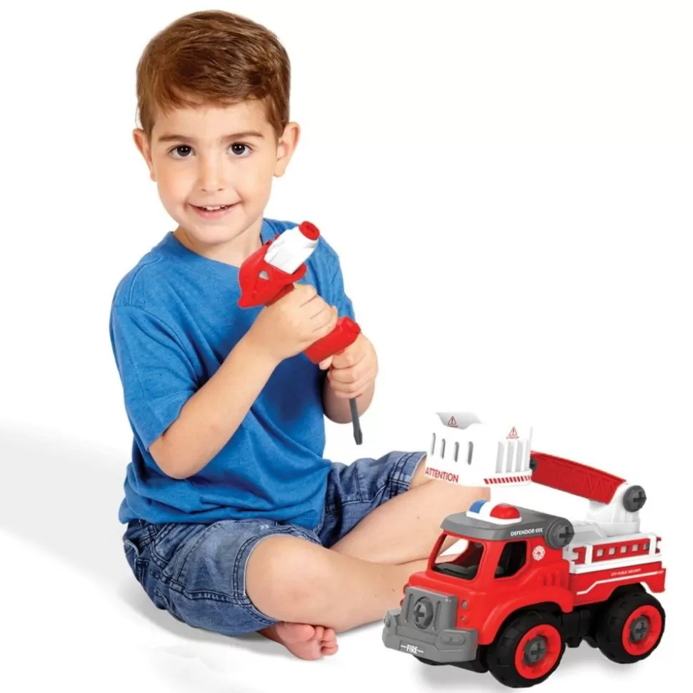 Edushape Legebiler<Byg Selv Bil M. Fjernbetjening - Brandbil, Lille
