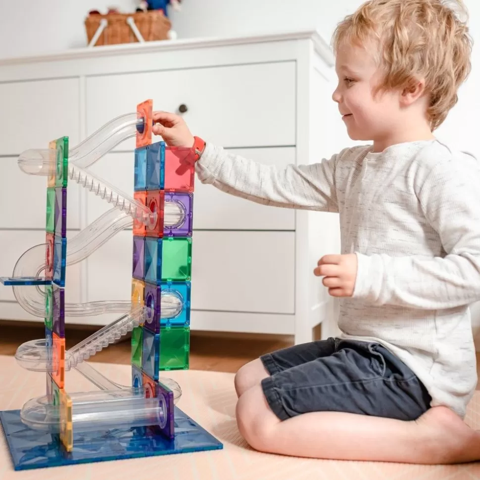Connetix Magnetlegetøj & Magnetbyggesæt< | Rainbow Kuglebane, 92 Stk