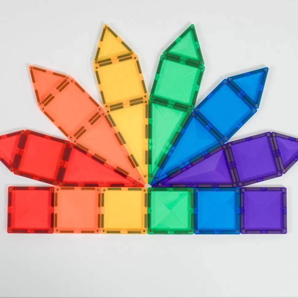 Connetix Magnetlegetøj & Magnetbyggesæt< | Rainbow Mini, 24 Stk
