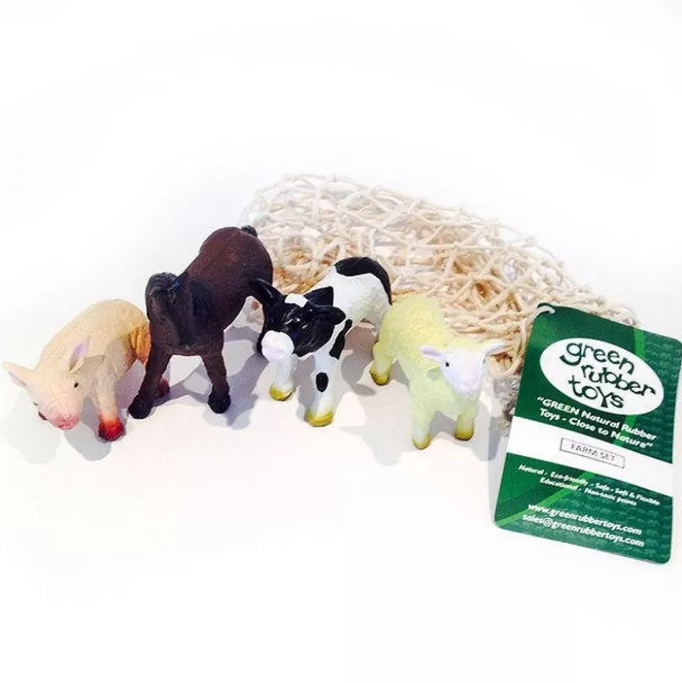 Green Rubber Toys Dyrefigurer<Figurer I Naturgummi - Bondegardsdyr