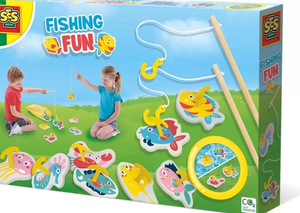 SES Creative Spil<Fiskespil - Fa En Skumfisk Pa Krogen