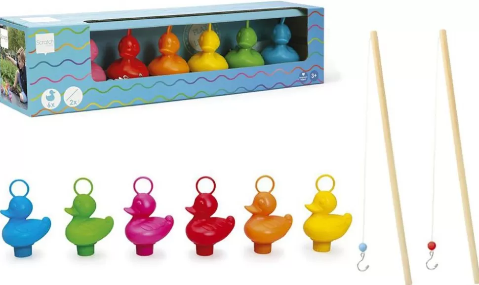 Scratch Spil<Fiskespil Med Aender, 6 Stk.