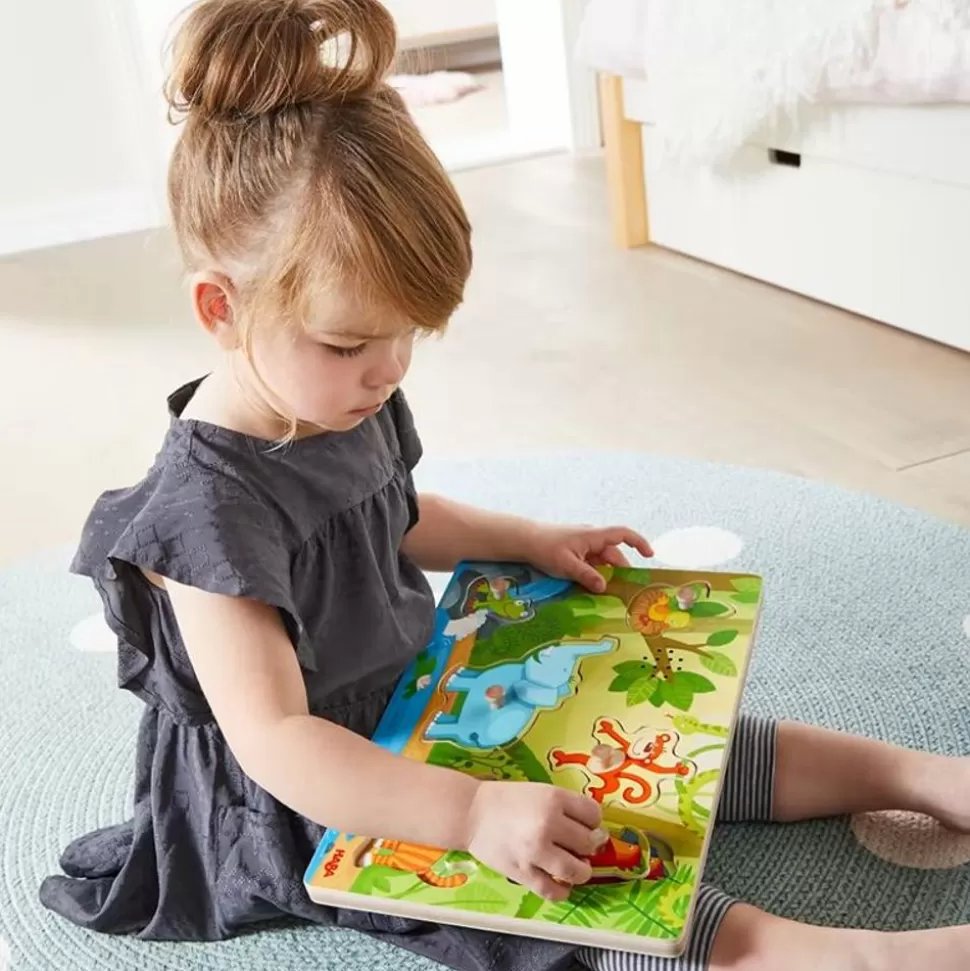 Haba Puslespil<Knoppuslespil Med Lyd - Jungledyr