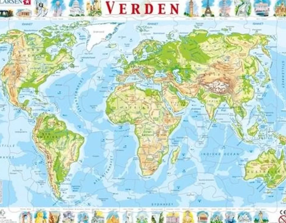 Larsen Puslespil< Puslespil - Verdenskort