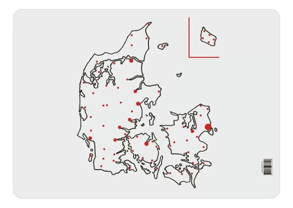 * Tegne- & Malegrej<Læringsunderlag - Danmarkskort