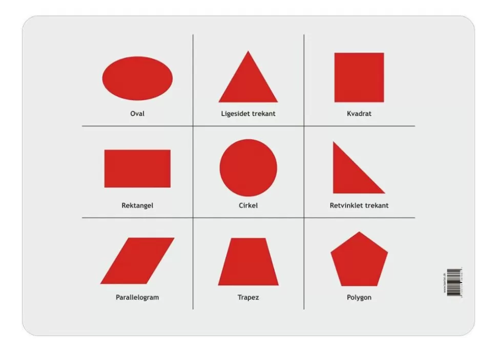 * Tegne- & Malegrej<Læringsunderlag - Geometriske Figurer