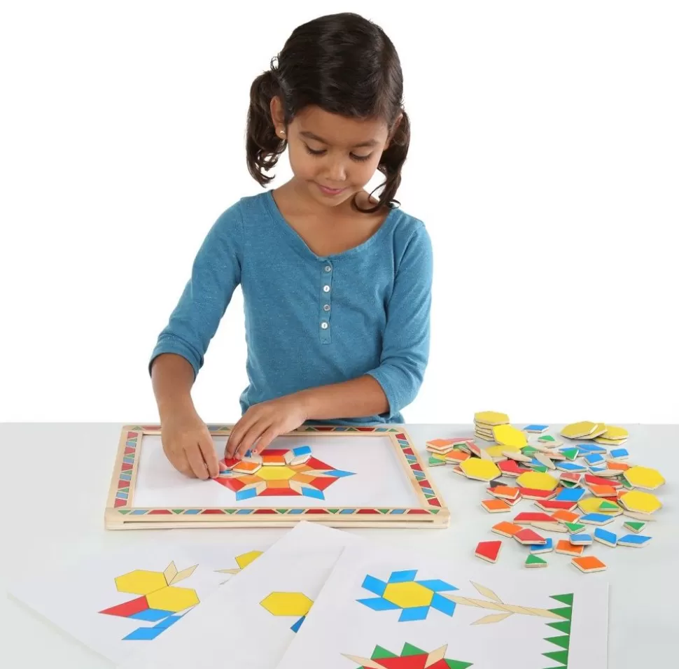 Melissa and Doug Magnetlegetøj & Magnetbyggesæt<Magnettavle Med Geometriske Brikker