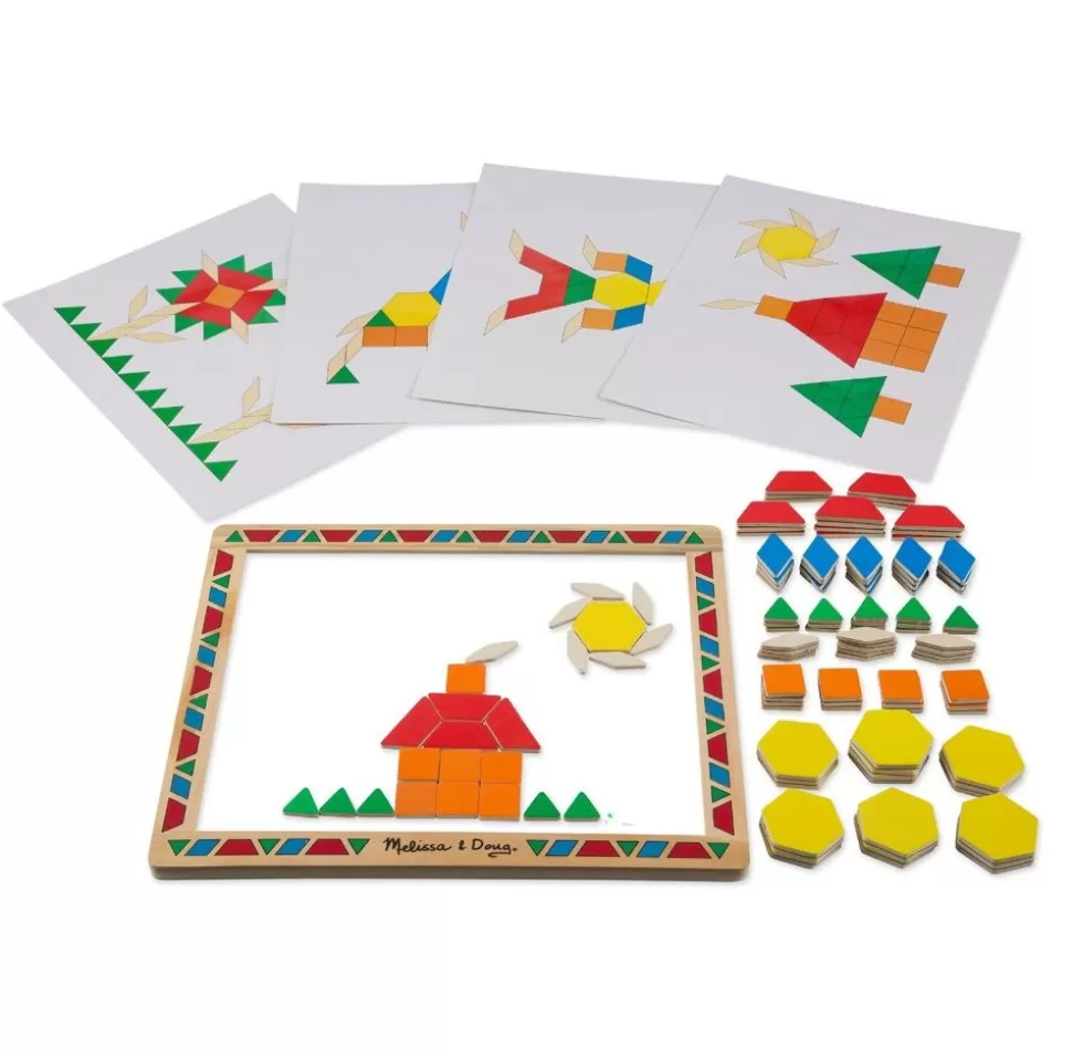 Melissa and Doug Magnetlegetøj & Magnetbyggesæt<Magnettavle Med Geometriske Brikker