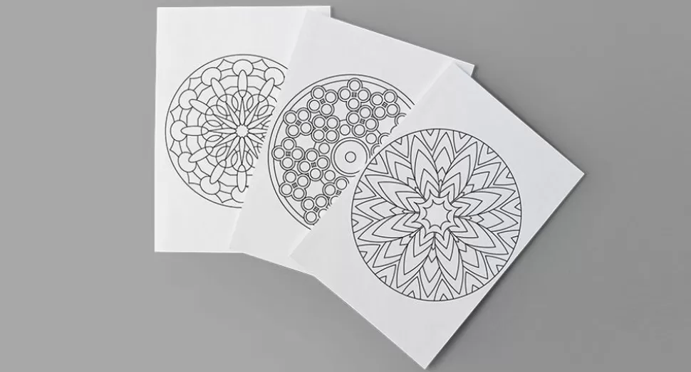 Mandalas Tegne- & Malegrej< Malebog - Den Fantastiske