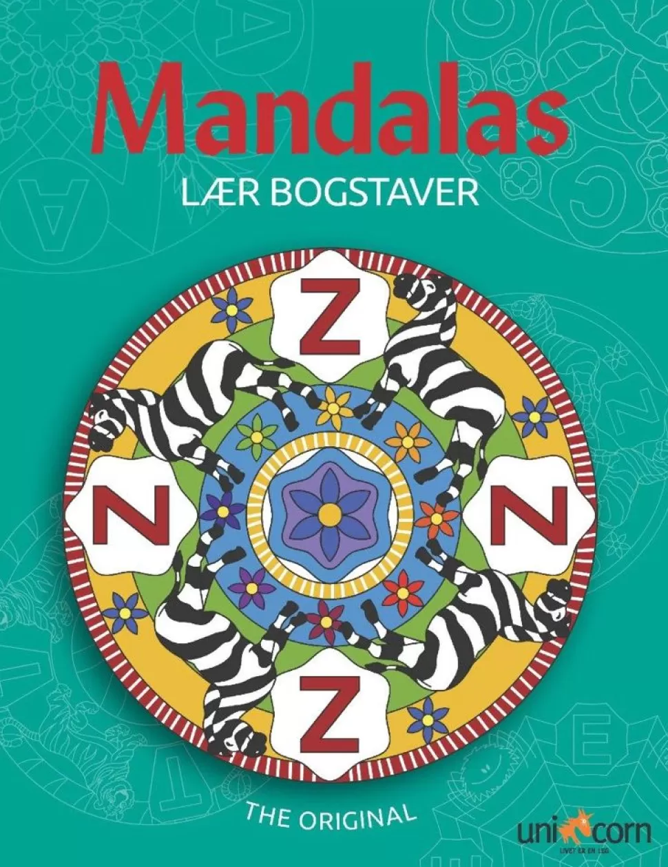 * Tegne- & Malegrej<Mandalas Malebog - Lær Bogstaver