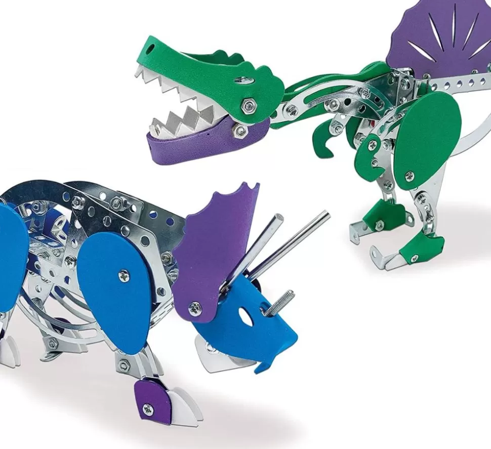 SES Creative Byggesæt<MetalByggesæt - Triceratops + Spinosaurus