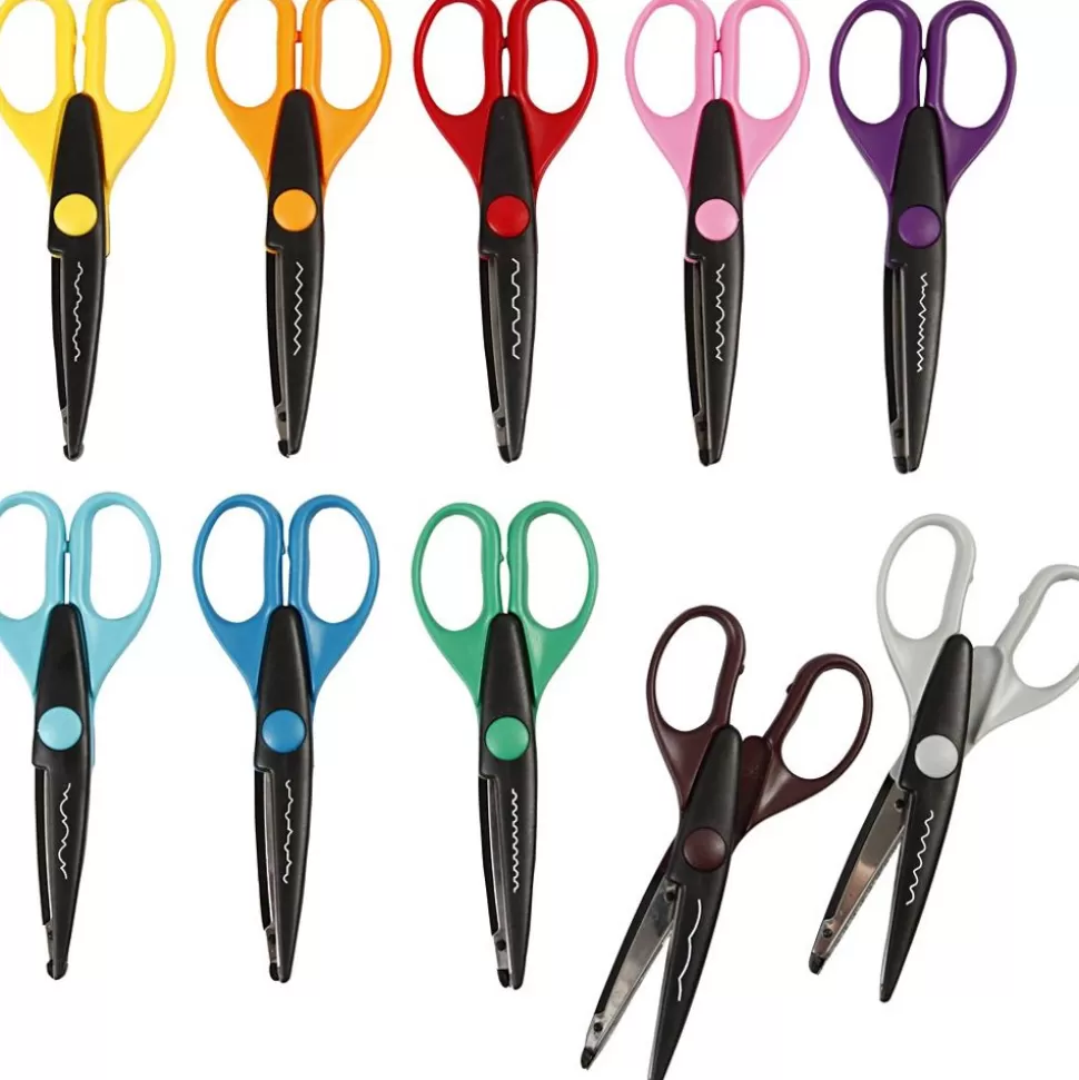 * Tegne- & Malegrej<Monstersakse - L: 16 Cm, 10 Stk