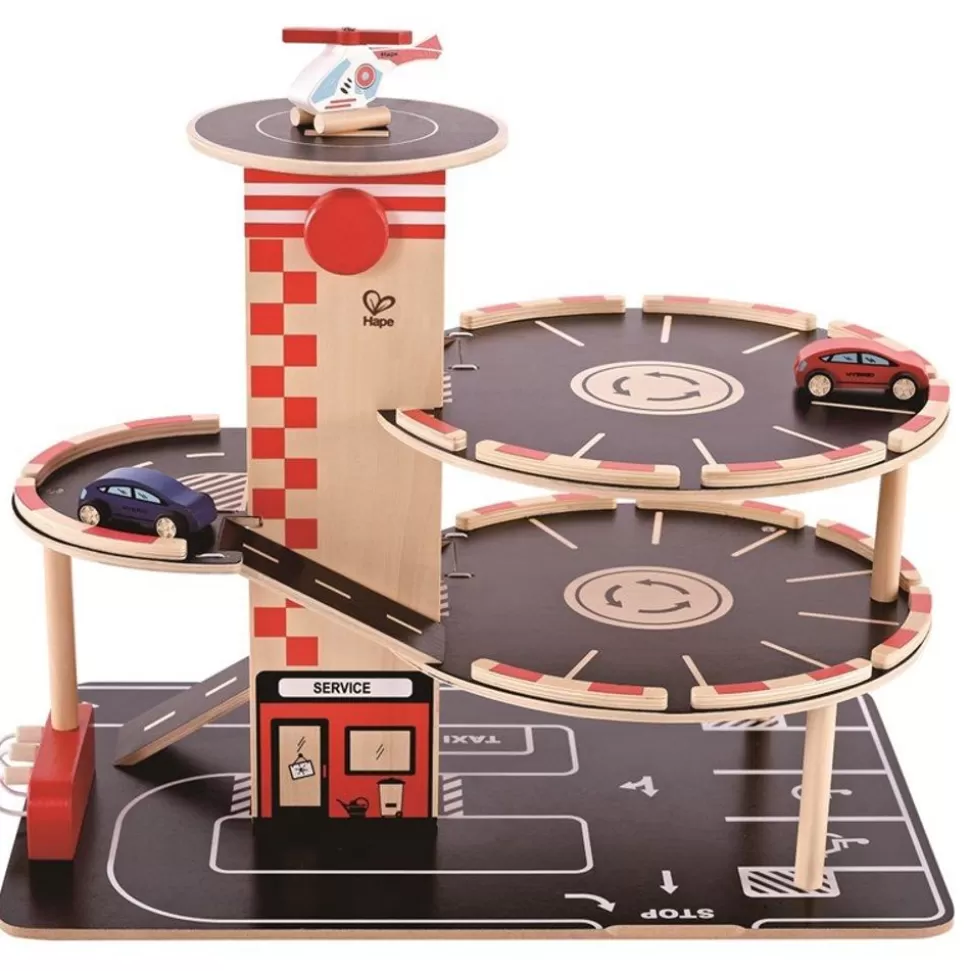 Hape Dukkehus & Legesæt<Parkeringsanlaeg M. Helikopterplads