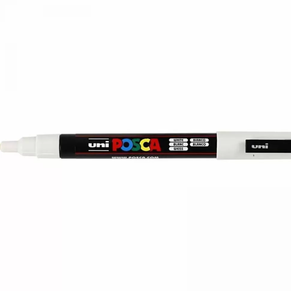 * Tegne- & Malegrej<Posca Tus Pc-3M - Hvid, 1 Stk.
