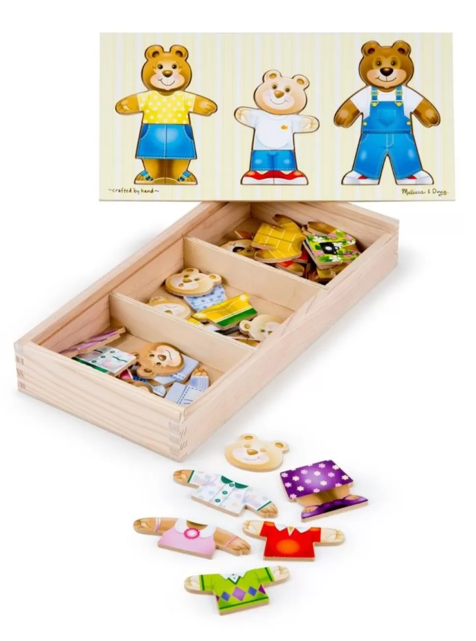 Melissa and Doug Puslespil<Puslespil - Mix & Match Bjornefamilie