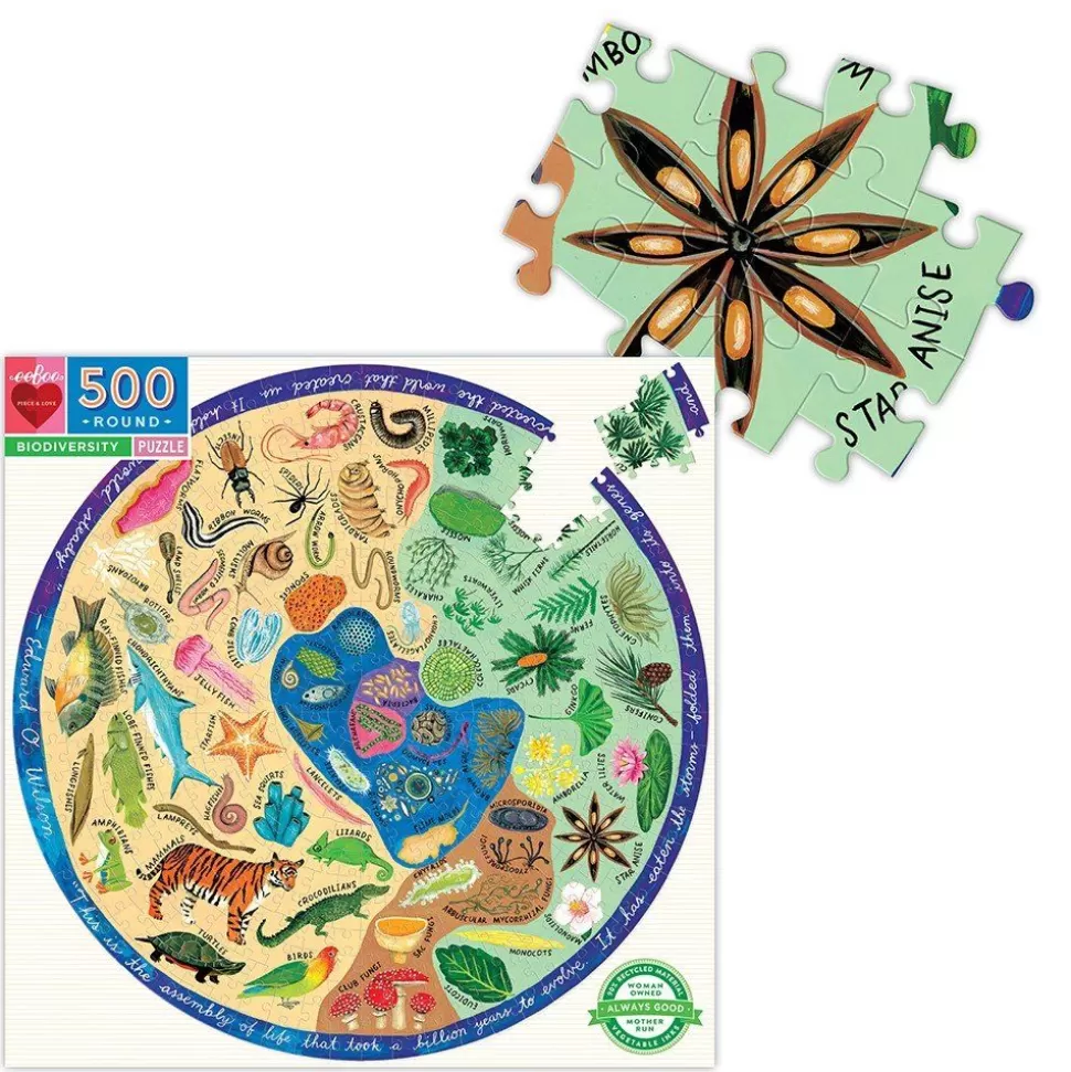 eeBoo Puslespil<Puslespil M. 500 Brikker - Biodiversitet