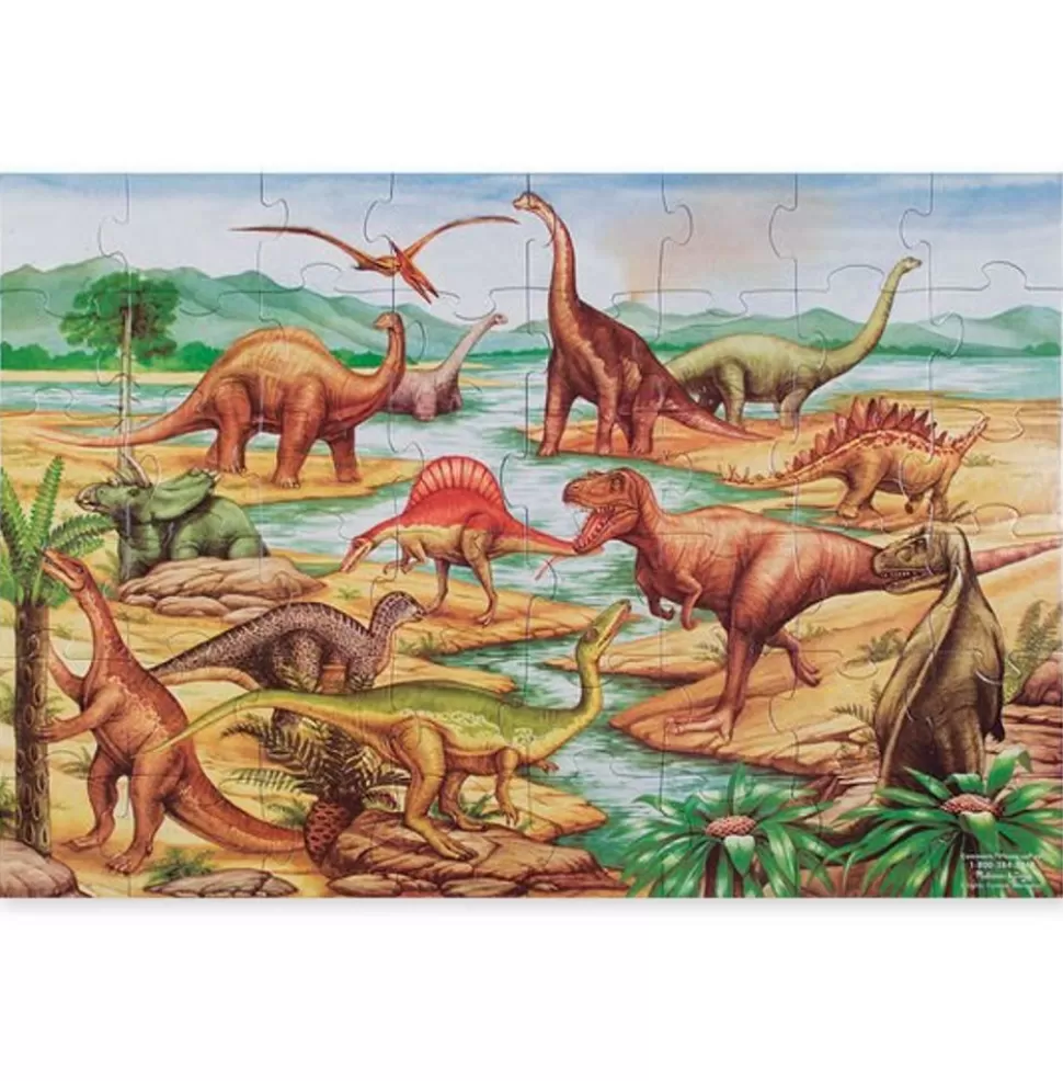 Melissa and Doug Puslespil<Puslespil Til Gulv - Dinosaurer