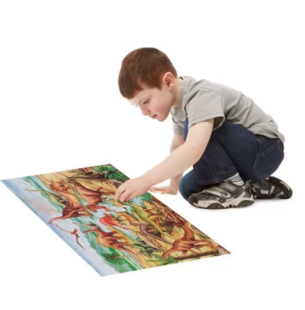 Melissa and Doug Puslespil<Puslespil Til Gulv - Dinosaurer