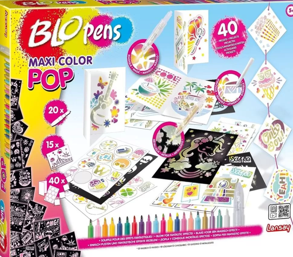 * Tegne- & Malegrej<Pustetusser Aktivitetssaet - Maxi Colour Pop