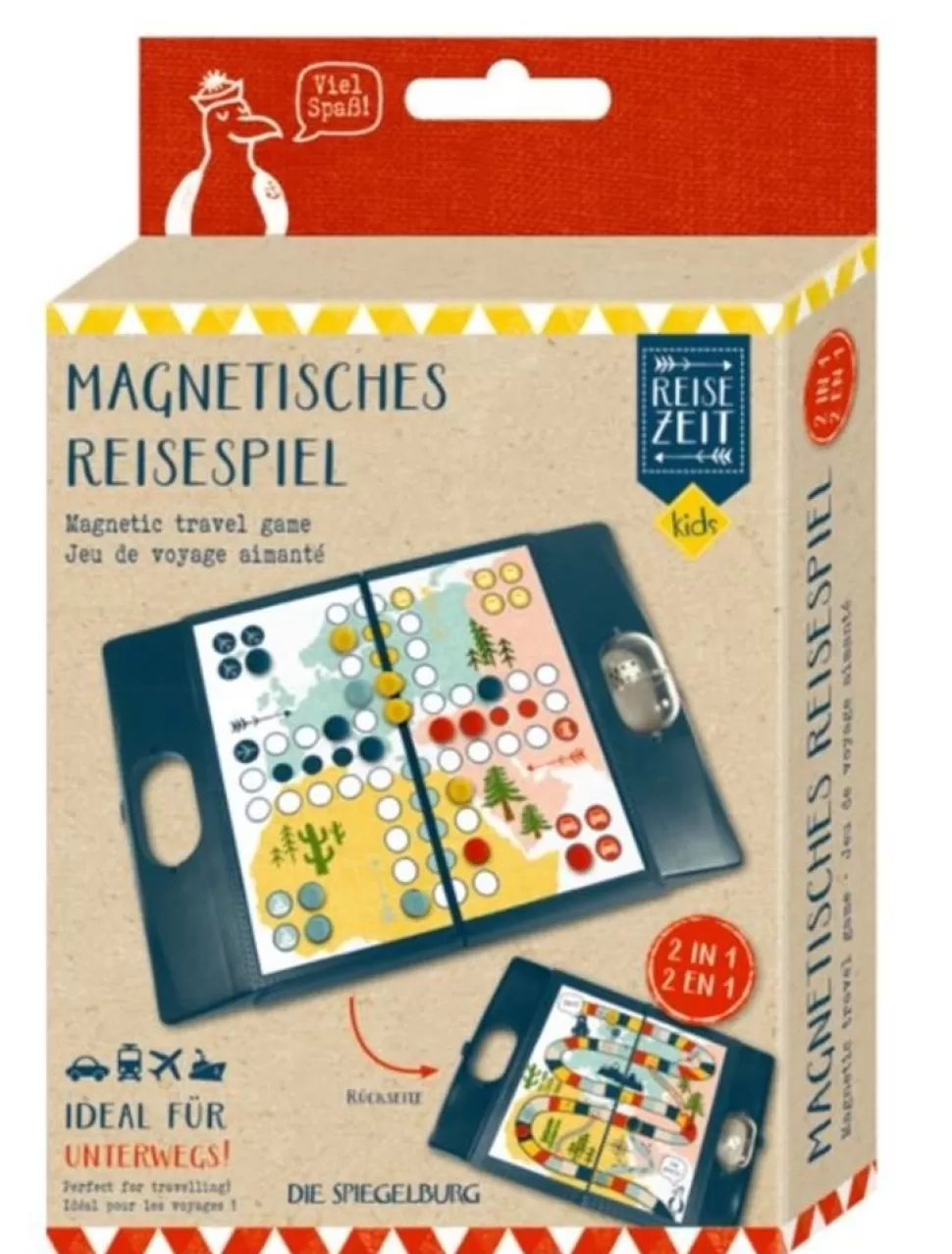 * Spil<Rejsespil, Magnetisk - Ludo + Slanger & Stiger