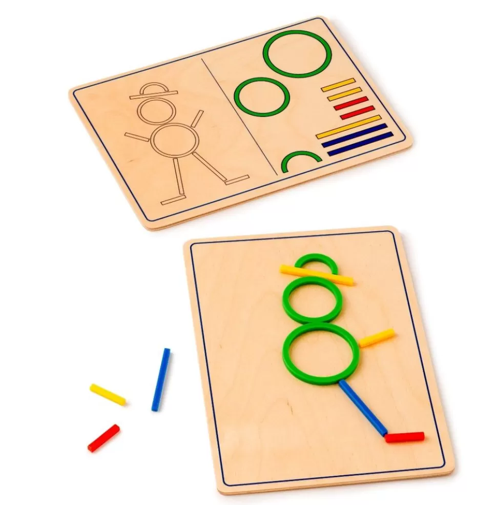 Toys for Life Spil<Ringe Og Pinde - Lær Om Form Og Farve