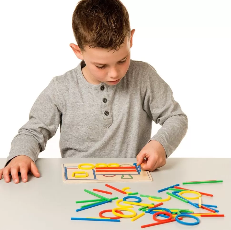 Toys for Life Spil<Ringe Og Pinde - Lær Om Form Og Farve