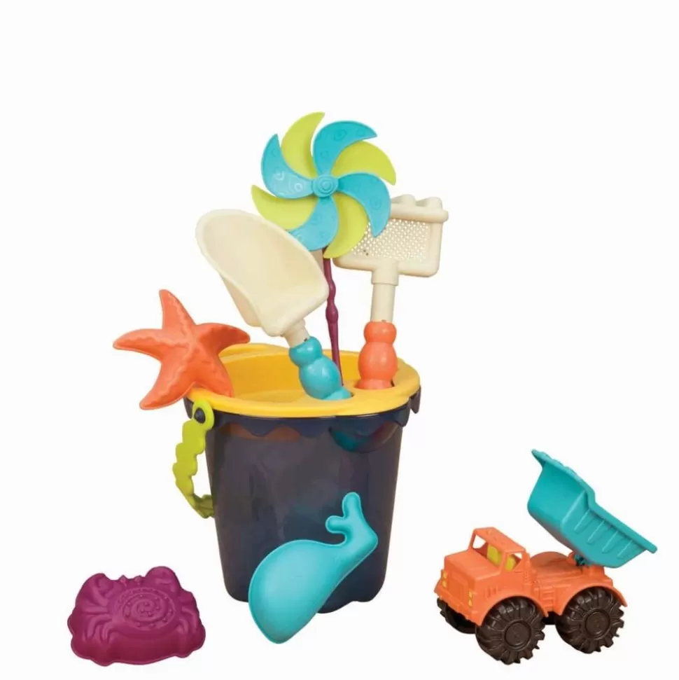 B. Toys Strand- & Sandlegetøj<Sandleg - Spandsaet Med 8 Dele - Bla