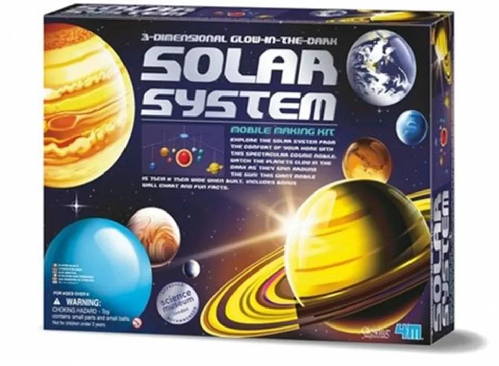4M Tegne- & Malegrej<Solsystem - Selvlysende Uro