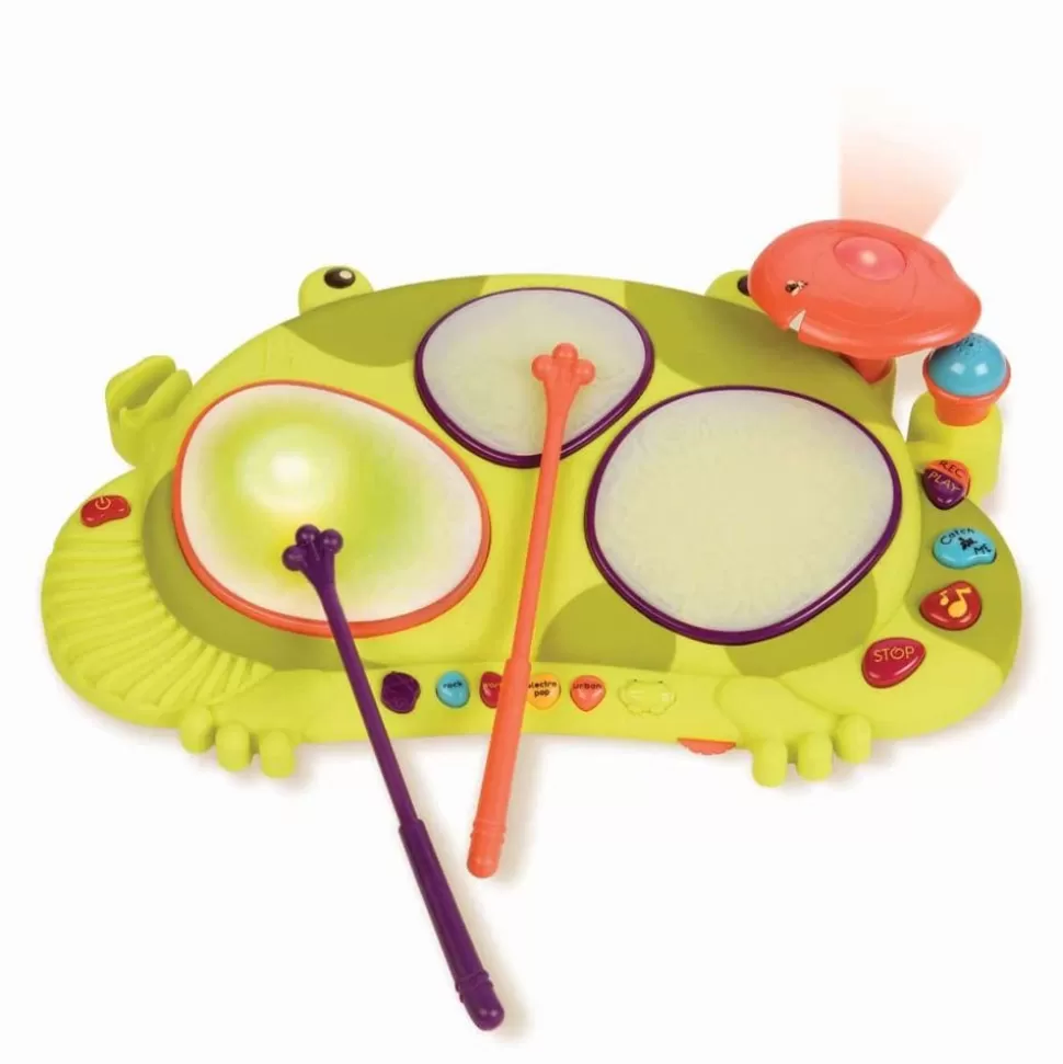 B. Toys Tumlinge Legetøj<Trommesaet Ribbit-Tat-Tat