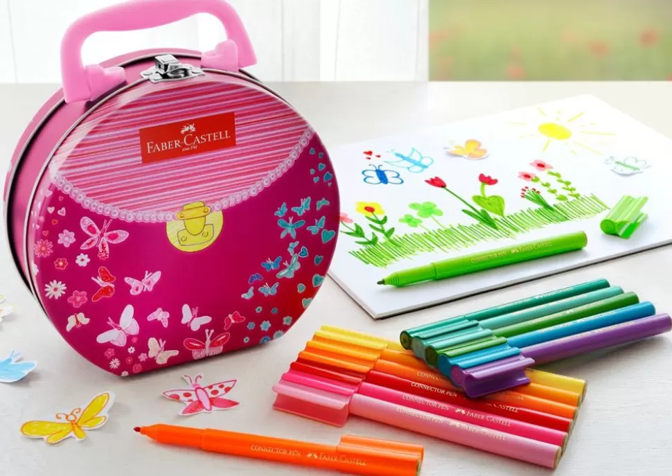 Faber-Castell Tegne- & Malegrej<Tusser - Connector I Kuffert-Handtaske, 33 Stk