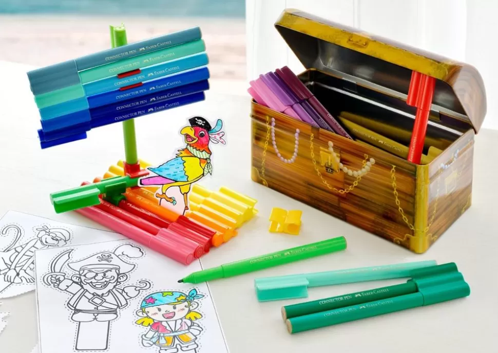 Faber-Castell Tegne- & Malegrej<Tusser - Connector I Skattekiste, 33 Stk